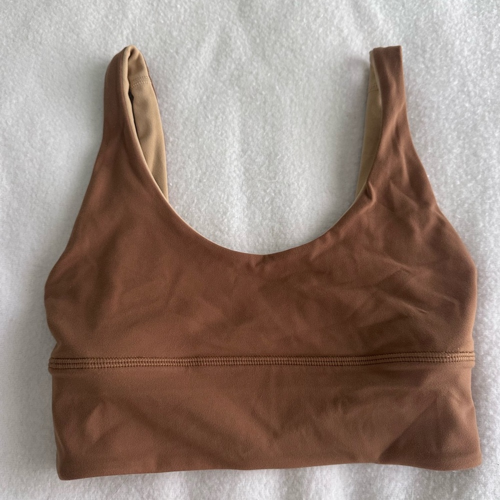 Lululemon reversible Tan Sports Bra